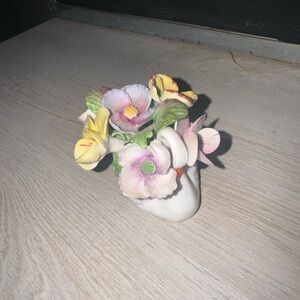 denton english best bone china swan lake floral bouquet from England